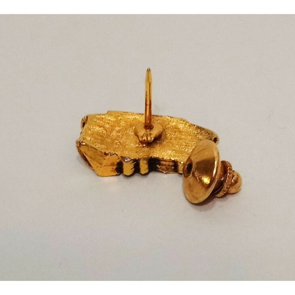 Powell & Mason Cable Car Street Trolley 1" Gold Tone Metal Lapel Pin Pinback - Picture 6 of 6